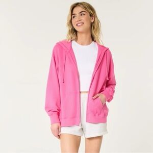Hollister Bright Pink Women's Hoodie